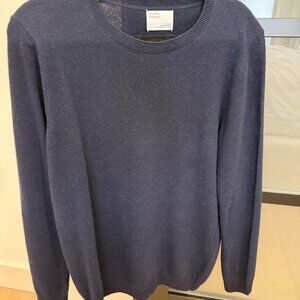 COLORFUL STANDARD 100% Wool Navy Sweater Size L